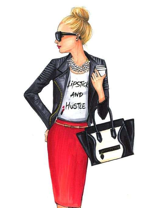  DeVoe 女生时装画